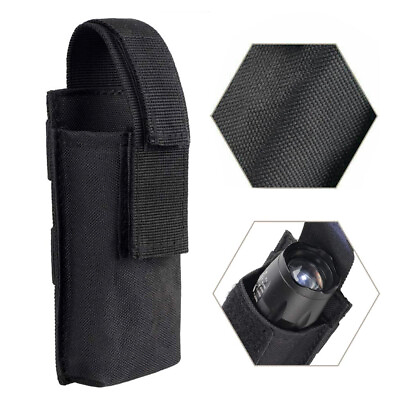 #ad #ad Outdoor Tactical Portable LED Flashlight Holder Duty Belt MOLLE Torch Holster $7.99