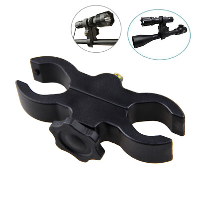 #ad Dual Holes Mount Holder Torch Laser Rifle Scope Light Clamp for Flashlight Sight $6.99