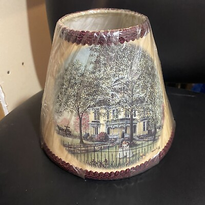 #ad Beautiful Victorian Design Candle Clip 8” Lampshade NEW $14.93