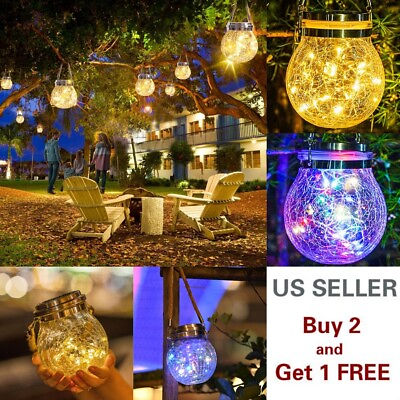 #ad Solar Lantern Hanging Light LED Waterproof Yard Outdoor Patio Garden Yard Lamp $19.99