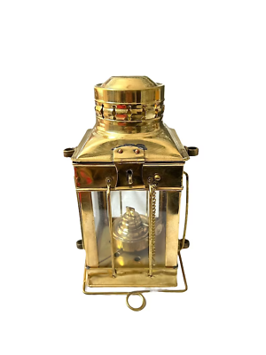 #ad #ad Brass Marine 10quot; Oil Lantern Lamp Hanging Oil Lamp Ships Lantern Home Decor $73.47