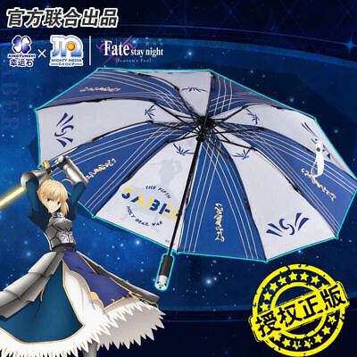 #ad Fate Stay Night Heaven#x27;S Feel Saber LED Folding Umbrella Night Light Authentic $49.84