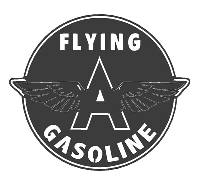 #ad FLYING A GASOLINE SHIELD VINTAGE OIL GAS PUMP METAL SIGN MOBIL REPRODUCTION $65.00