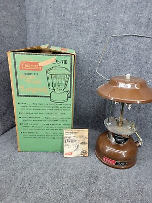 #ad Coleman Lantern Model 275 Double Mantle W Box Dated 11 76 PARTS Only $30.00
