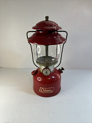 #ad Vintage 1970 Coleman 200A Single Mantle Lantern 5 70 Pyrex Globe Original $111.99