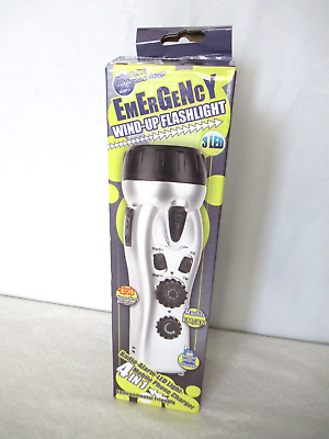 #ad EmErGeNcY 4 in 1 Windup Flashlight Radio Alarm LED Light Mobile Phone Charger $9.99