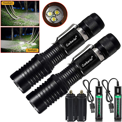 #ad Super Bright Tactical LED Flashlight Zoom 3 T6 Police Torch 5 Modes Lamp Camping $20.99