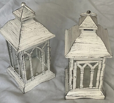 #ad Rustic Lantern Candle Holder Used For A Wedding Lot Of 2 $45.00