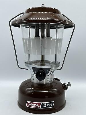 #ad Coleman Gas Lantern #275 Brown Double Mantle 2 82 Vtg $88.75