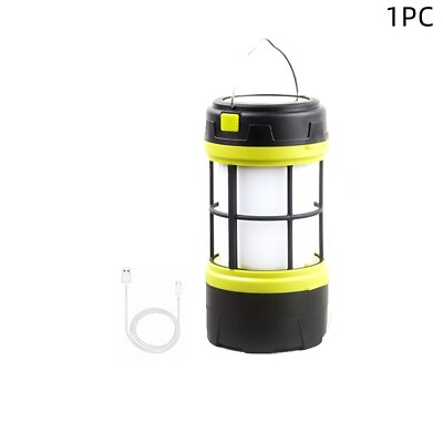 #ad 1PC USB LED lantern rechargeable Light Camping Emergency Outdoor Hiking Lamps $17.90