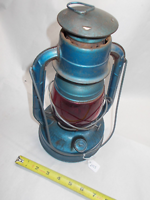 #ad #ad Lantern Vintage Dietz Little Wizard Lantern with Red Globe N.Y. U.S.A. $68.55