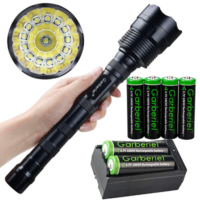 #ad Super Bright Police Tactical 14 LED Flashlight Hunting Camping Outdoor Torch $30.95