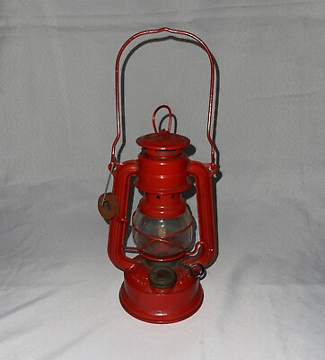 #ad #ad Feuerhand 175 Red Super Baby Oil Lantern Lamp Jena Glass Nr 1175 1176 W Germany $69.94