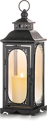 #ad Lantern Decorative for Wedding Decor Large Candle Lanterns 13.5 Inch Black $35.99