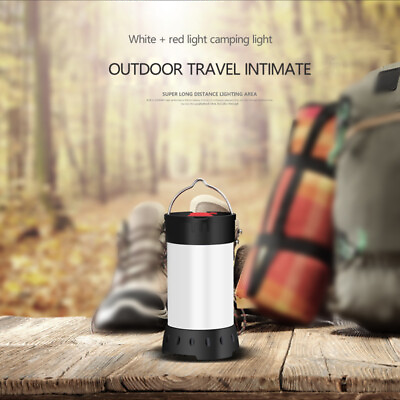 #ad Portable Camping Lantern USB LED Hiking Night Light Lamp White Red Flashlight $18.68