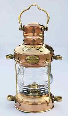 #ad Copper amp; Brass 14quot; Ship Lantern Nautical Maritime Boat Light Marine Anchor Lamp $101.79