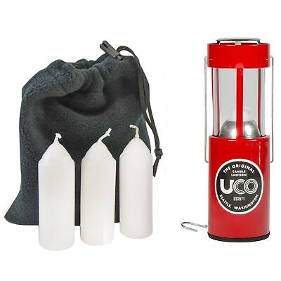 #ad Uco Original Candle Lantern Value Pack With 4 Candles And Storage Bag Aluminum $34.79