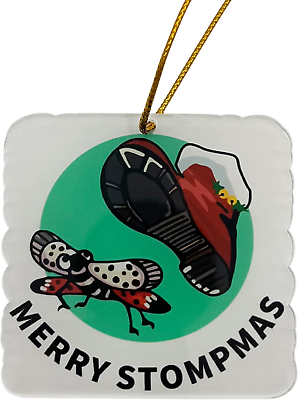 #ad #ad Merry Stompmas Holiday Ornament by Spotted Lantern Fly Christmas Ornament $5.99