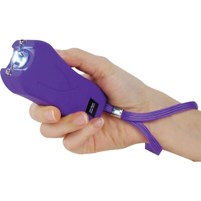 #ad #ad Runt 80000000 volt Stun Gun w Flashlight amp; Wrist Strap Disable Pin Purple $24.95