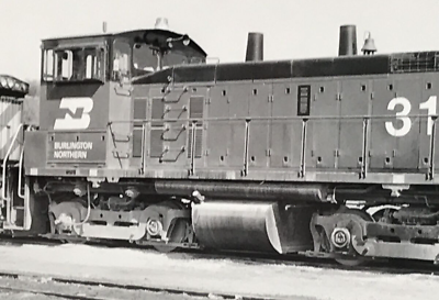 #ad Burlington Northern Railroad BN #319 SW1500 Electromotive Train Bamp;W Photo $9.99