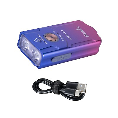 #ad Fenix E03R v2.0 Rechargeable Keychain Flashlight with Red LED Nebular $34.95