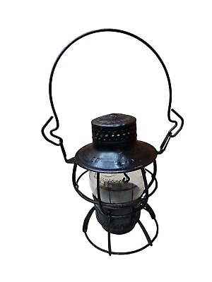#ad Railroad Lantern Dressel Arlington N.J. clear glass globe NYC $169.99