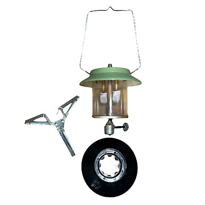 #ad Vintage Coleman Propane Camping Lantern Pyrex Globe Set $41.61