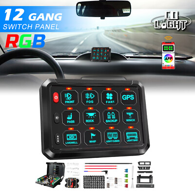 #ad 12 Gang RGB Switch Panel bluetooth Remote Control LED ON OFF For Ford $112.50