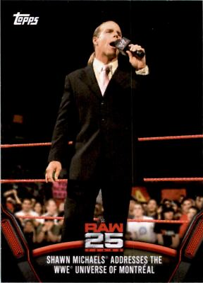 #ad 2018 WWE Then Now Forever 25 Years of RAW Michaels Addresses the WWE of Montreal $1.69