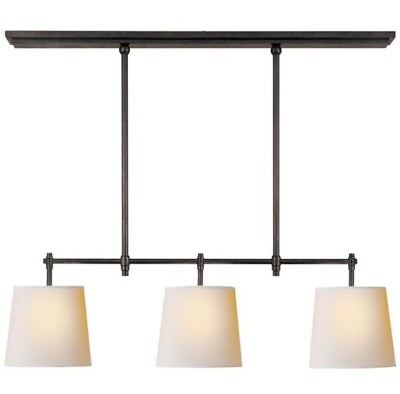#ad Visual Comfort TOB 5004BZ NP Bryant 36quot; Linear Chandelier Natural Paper Shades $569.99