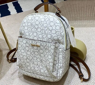 #ad Brand New CK white multi Large size backpack AU $120.00