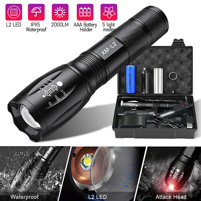 #ad GearLight LED Flashlight Bright Zoomable Tactical Flashlights with High Lumens $7.99