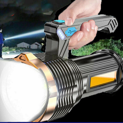 #ad #ad High Powered LED Flashlight 120000LM Super Bright Torch USB Rechargeable Lamp $10.99