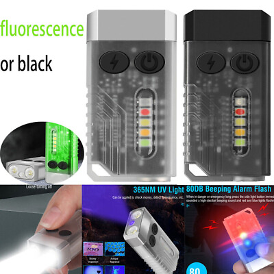 #ad BORUiT V10 LED Keychain EDC Flashlight Rechargeable Magnetic Torch Work Lamp New $15.98