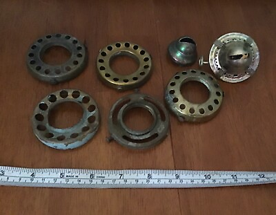 #ad Lot Of 7 Antique Vintage Lantern Parts Various Sizes And Styles Rat Rod $28.00