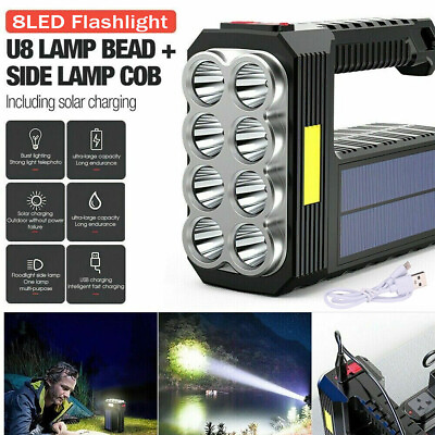 #ad #ad Super Bright 12000000LM Torch LED Flashlight USB Rechargeable Tactical lights US $8.99