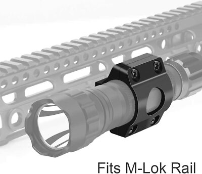 #ad Tactical Offset Light Mount 1quot; Ring Mount for Flashlight Scope on MLOK Rail $10.63