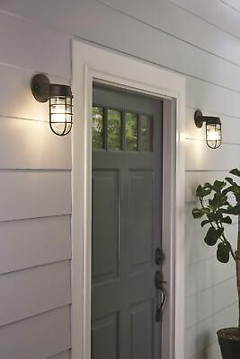 #ad Electric Outdoor Wall Lanterns Led Lighting Home Patio Garden Doorway Bronze $16.27
