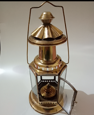 #ad Oil Lantern Lamp antique Home décor Kerosene Oil Lantern Lamp Brass $90.57