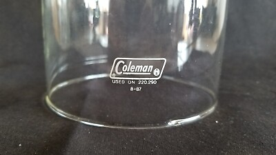 #ad Coleman 290 295 220 228 Lantern Replacement Globe White Logo USA Made $16.99