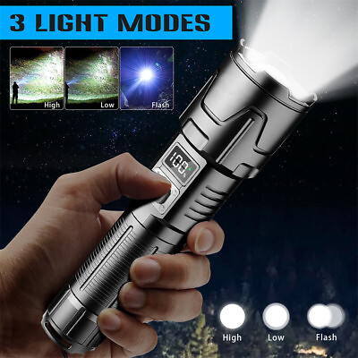 #ad #ad Rechargeable 5000000LM LED Flashlight Super Bright Tactical Light USB Torch Lamp $20.86