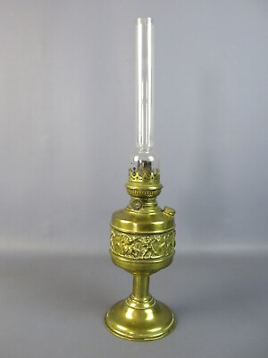 #ad Lantern Antique Lamp Light Brass Golden And Glass Decorative Object Years 1920 $107.22