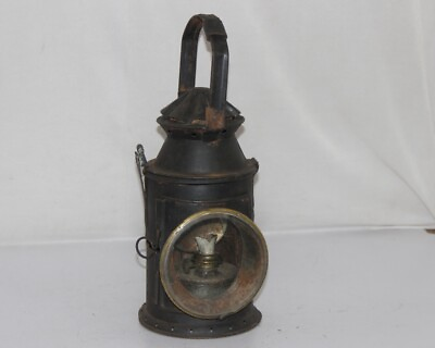 #ad Vintage Railroad Train Light Signal Globe Iron Kerosene Lamp Lantern 12106 $149.00