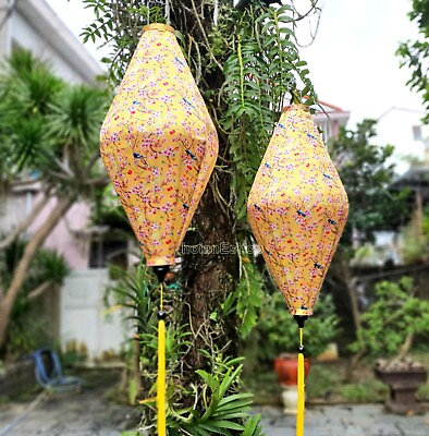 #ad 2 Vietname Silk Lanterns for Wedding Party Decoration Big lanterns Restaurant $130.00