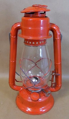 #ad AUTHENTIC Vintage Dietz #x27;Junior#x27; Lantern Original Red Paint PLEASE VIEW PICTURES $25.99