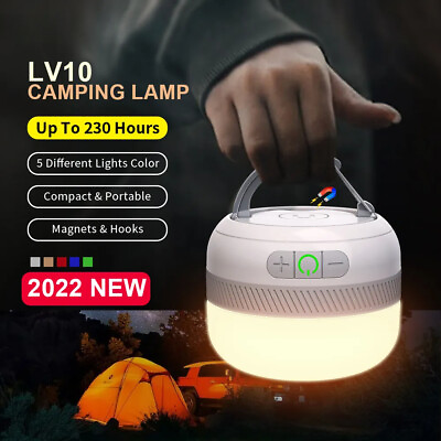 #ad Rechargeable Camping Lantern Magnet Lighting Fixture Portable Emergency Light $26.12