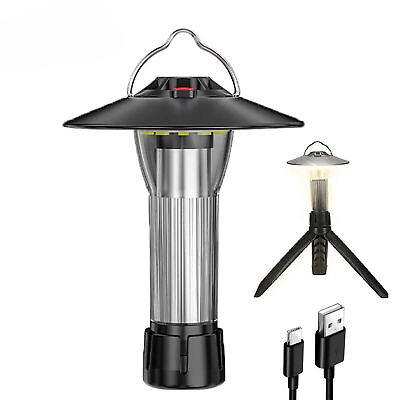 #ad Camping Lantern with Magnetic Base 5 Lighting Modes Flashlights Emergency Lamp $15.99