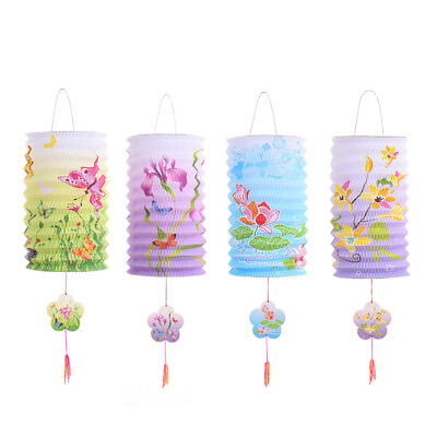 #ad 6 Pcs New Year Lantern Paper Light Chinese Style Decorative Outdoor Japanese $11.11