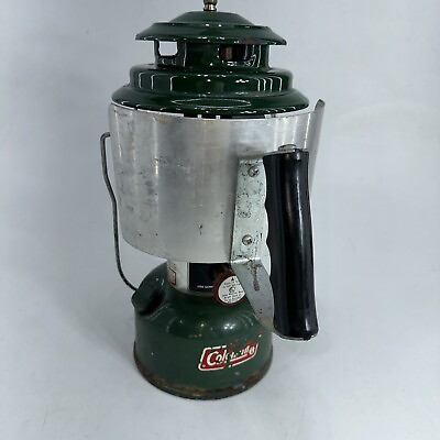 #ad 4 1974 Coleman Lantern Model 220H With Shield rusted Barn Find AS IS $45.00