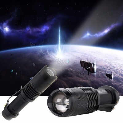 #ad Adjustable Focus Zoom Cree Xml t6 Led 1200lm Waterproof Flashlight Torch 3 modes $7.56